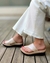 Sandalias Karyn Color Nude Saten - Plantilla Anatómica de LATEX forrada en cuero Linea 24hs. Comodidad.(802) - tienda online