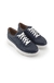 Zapatillas Alfonsina de Cuero Color Azul Marino c/Plantilla Anatómica de LATEX forrada en cuero. Linea 24hs. Comodid (881) - tienda online