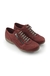 Zapatillas FELISA de Cuero c/Plantilla Anatómica de LATEX forrada en cuero. Color Rojo Linea 24hs de Comodidad. (877) - tienda online