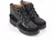 Botas Camelia NEGRO forrada en Cuero. Plantilla Anatómica de latex. Linea 24hs de Comodidad.(395) - Scarpanno Zapatos