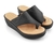 Sandalias Karyn Color Negro - Plantilla Anatómica de LATEX forrada en cuero Linea 24hs. Comodidad.(802) - tienda online