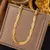 Colar Corrente Cobra Dourado Aço Inoxidável, Estilo e Sofisticação! - comprar online