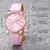 Relógio Feminino com Pulseira de Couro Moda Strass Kit com 6 ou 5 pçs/ Relógio de Pulso - Pulseira - Colar - Anel - Par de Brincos na internet