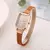 Relógio Feminino com Pulseira De Malha De Aço Design Quadrado Moderno de Quartzo, Elegância e Sofisticação na internet
