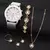 Imagem do Relógio Feminino com Pulseira de Silicone Estilo Kit com 6 ou 5 pçs/ Relógio de Pulso - Pulseira - Colar - Anel - Par de Brincos