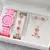 Relógio Feminino com Pulseira de Silicone Estilo Kit com 6 ou 5 pçs/ Relógio de Pulso - Pulseira - Colar - Anel - Par de Brincos - loja online