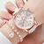 Imagem do Relógio Feminino com Pulseira de Couro Moda Roma Dial Kit com 3 ou 5 pçs/ Relógio de Pulso - Pulseira - Colar - Par de Brincos