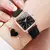 Imagem do Relógio Feminino com Pulseira de Couro Moda Quadrada Kit com 2 ou 4 pçs/ Relógio de Pulso Mais Pulseira de Brinde
