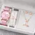 Imagem do Relógio Feminino com Pulseira de Couro Moda Strass Kit com 6 ou 5 pçs/ Relógio de Pulso - Pulseira - Colar - Anel - Par de Brincos