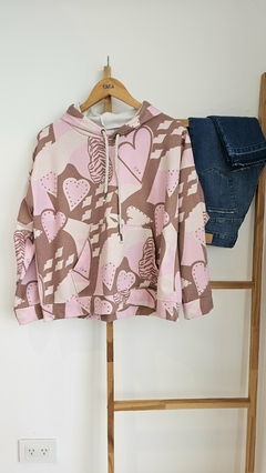 Buzo con Capucha Rosa - comprar online