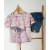 Remera Animal Rosa