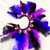 Imagem do Ear Cuff Penas Roxo Azul e Preto Com Detalhe em Paete e Pedras