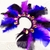 Ear Cuff Penas Roxo Azul e Preto Com Detalhe em Paete e Pedras - loja online