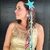 Hair Clips Estrela com Franja em Fita de Cetim