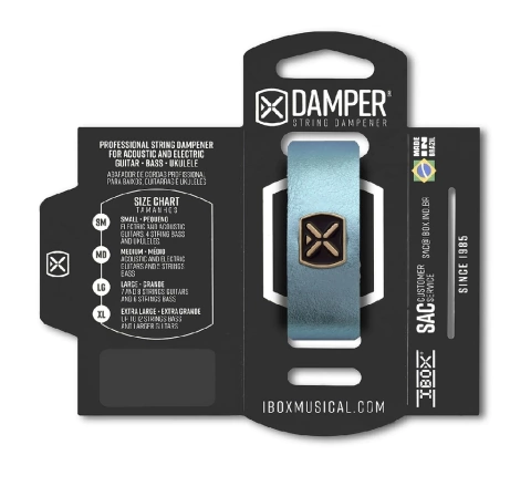 Damper Ibox Abafador de Cordas DMMD06 Supreme Médio Azul Metálico