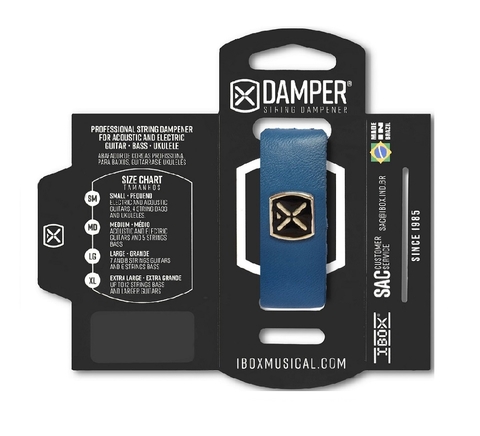 Damper Ibox Abafador de Cordas DSMD07 Supreme Médio Azul
