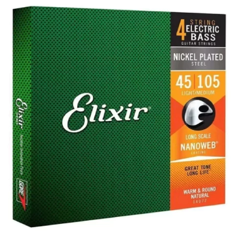 Encordoamento Elixir p/ Baixo 045 Ligth Medium - comprar online