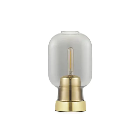 Amp Table Lamp EU Smoke Brass