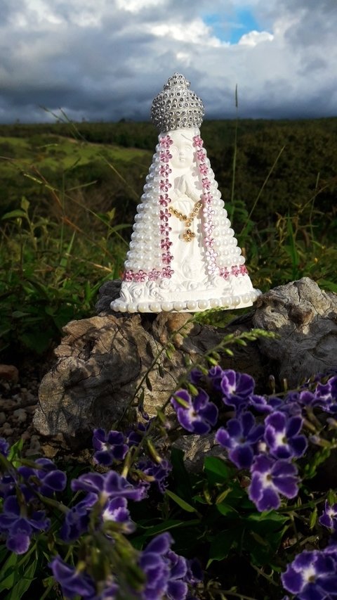 NOSSA SENHORA APARECIDA BABY PEROLADA 15 CM