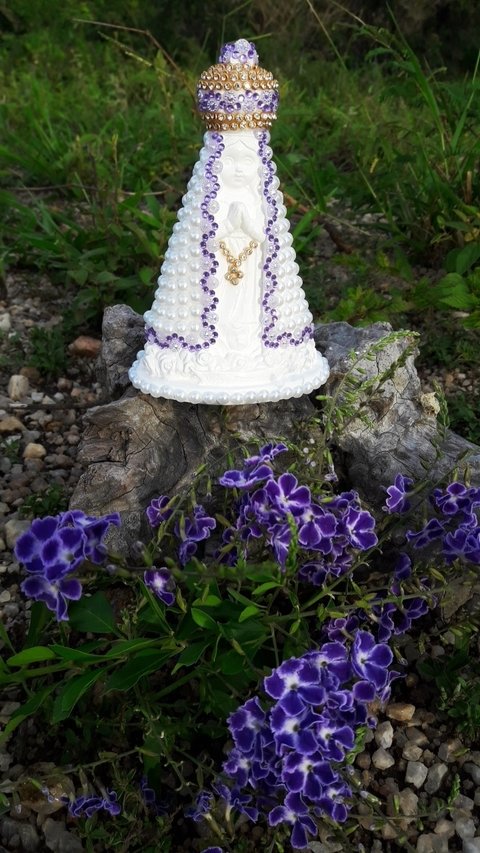 NOSSA SENHORA APARECIDA BABY PEROLADA 15 CM