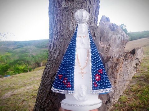 NOSSA SENHORA APARECIDA PEROLADA 23 CM