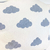 Almohadón estrella con serigrafía nubes - Muebles Más Chicos