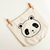 Contenedor panda manijas de cuero