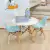 Mesa Infantil Eames con Sillas Aqua