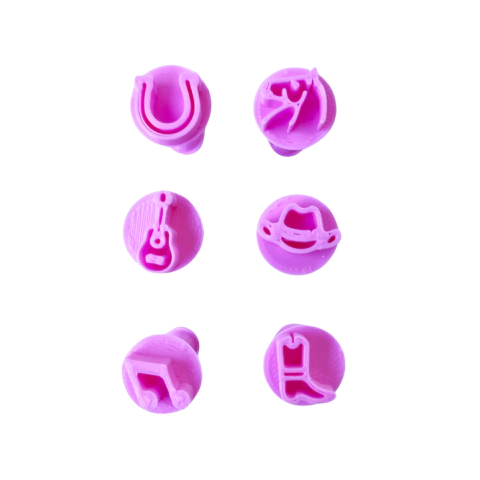 Kit 6 Carimbos Sertanejo Country Para Brigadeiros - Embalike