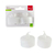 Kit 02 Velas Decorativas de LED Branco Quente - WD