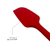 Conjunto 5 Peças Espátulas E Pegador Em Silicone Vermelho - WD - Embalike