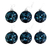 Kit 30 Bolinhas De Natal Enfeite Natalino 6cm Azul - WD - loja online