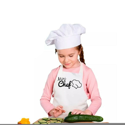 Avental Infantil Vida Pratika Mini Chef Branco - WD
