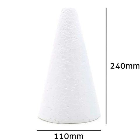 Cone Isopor 24cm Para Árvore de Brigadeiros e Petiscos - 1 e 5 unidades na internet