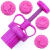 Kit Ejetor Max Bonequinha da Barbie Carimbos Rosa Pink Glitter - BlueStar Lançamento na Embalike