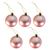 Kit Enfeites de Natal Bolas Estrela Dourado e Rosa Completo - WD - Embalike