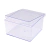 Cake Box Acrílica Blue Star Caixa Box Cristal 1500ml Especial Para Sobremesa - Quadrada 15x15cmx8cm
