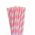 Canudo De Papel Listrado - Pacote com 20un - Silver Plastic