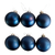 Kit 30 Bolinhas De Natal Enfeite Natalino 6cm Azul - WD