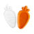 Bandeja Cenoura Acrílica Cristal ou Laranja 28cm - comprar online