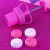 Kit Ejetor Max Bonequinha da Barbie Carimbos Rosa Pink Glitter - BlueStar Lançamento na Embalike