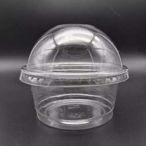 50un Pote Para Sobremesa Com Tampa Bolha Sem Furo Pet 180ml - Gpack