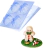 Molde de silicone para bolachas em formato de bonequinho de Natal, a bonequinho decorado em pasta americana.