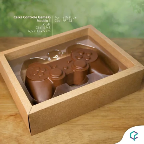 5 Caixas Controle Game G Kraft Com Tampa e Berço - Crystal F.