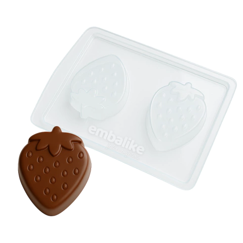 Forma Morango Molde Bombom Recheado Chocolate 3 Partes com Silicone - FP177

Forma para fazer seu bombom recheado em formato de morango, ideal para presentes e modelar seu bombom morango do amor que está super em alta.
O kit possui duas formas de acetato 