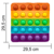 Painel Relevo para Decoração Pop It Quadrado 3D em EVA - Cod 123016 - Piffer