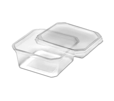 Pote PP Quadrado 150ml Com Tampa - PRAFESTA