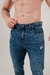 Calça Skinny Jeans Pigmentada Casual Escura - Caunt Jeans