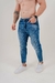 Calça Slim Fit Jeans Escura - comprar online