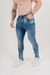 Calça Skinny Jeans Casual Marmorizada - comprar online